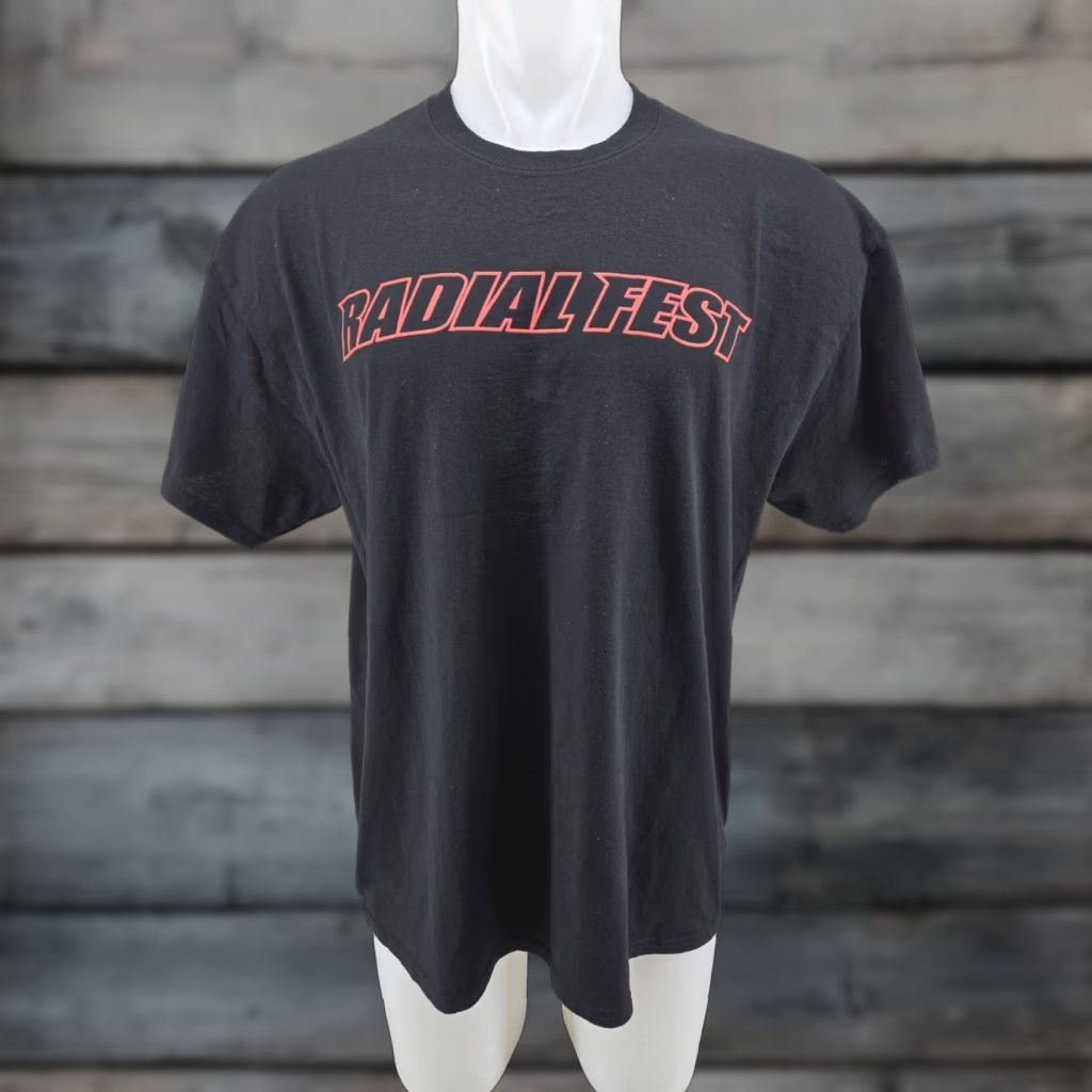 Gildan Radial Fest Huntsville AL Shirt Black Size XL Double Sided Men T-Shirt Short Sleeve Graphic Print Gildan Size US XL / EU 56 / 4 - 1 Thumbnail