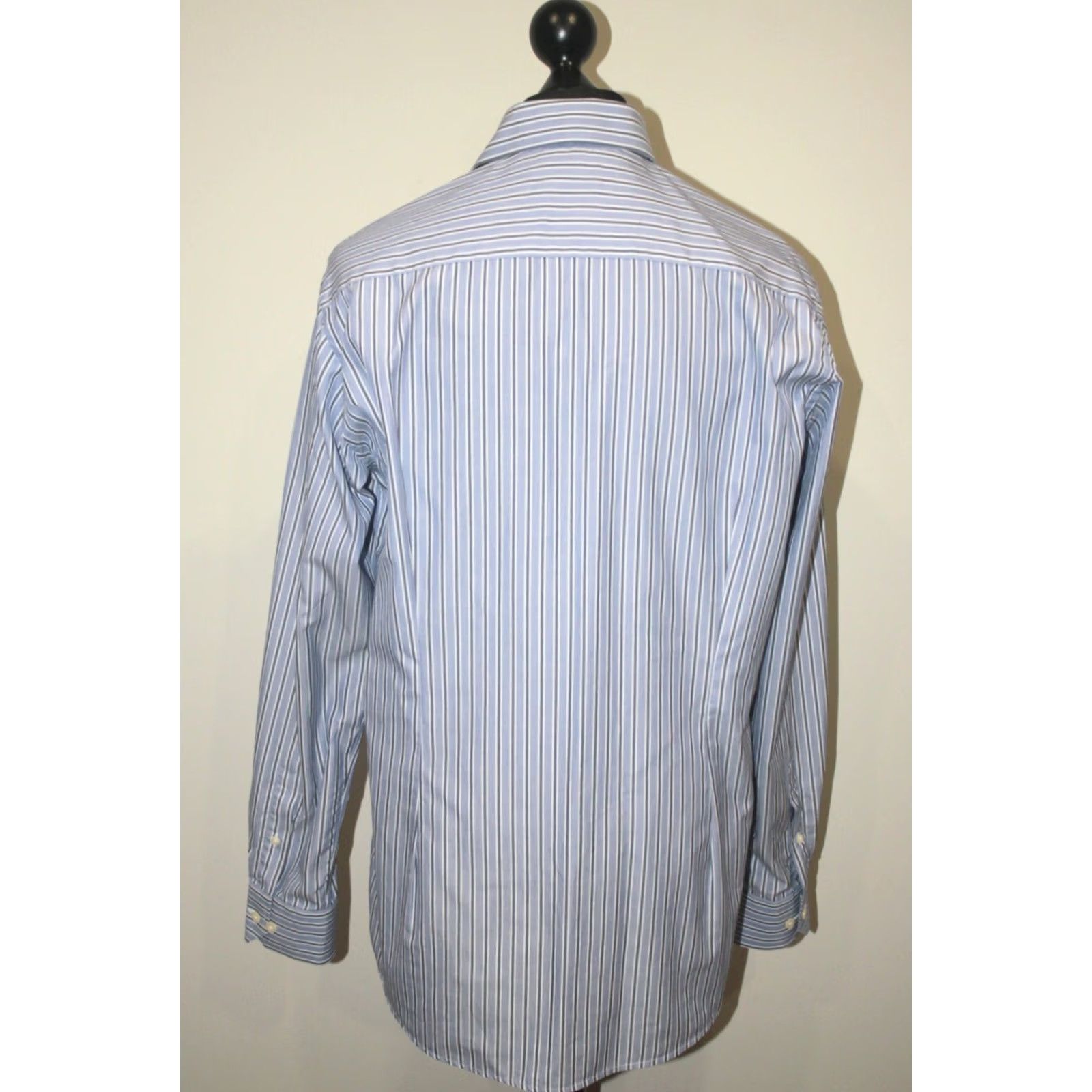 Eton Eton Mens Contemporary shirt Check Dress Shirt 43 17 Blue Regular Size 43, 17 Mens, 100% cotton, Vintage? Size US XL / EU 56 / 4 - 4 Thumbnail