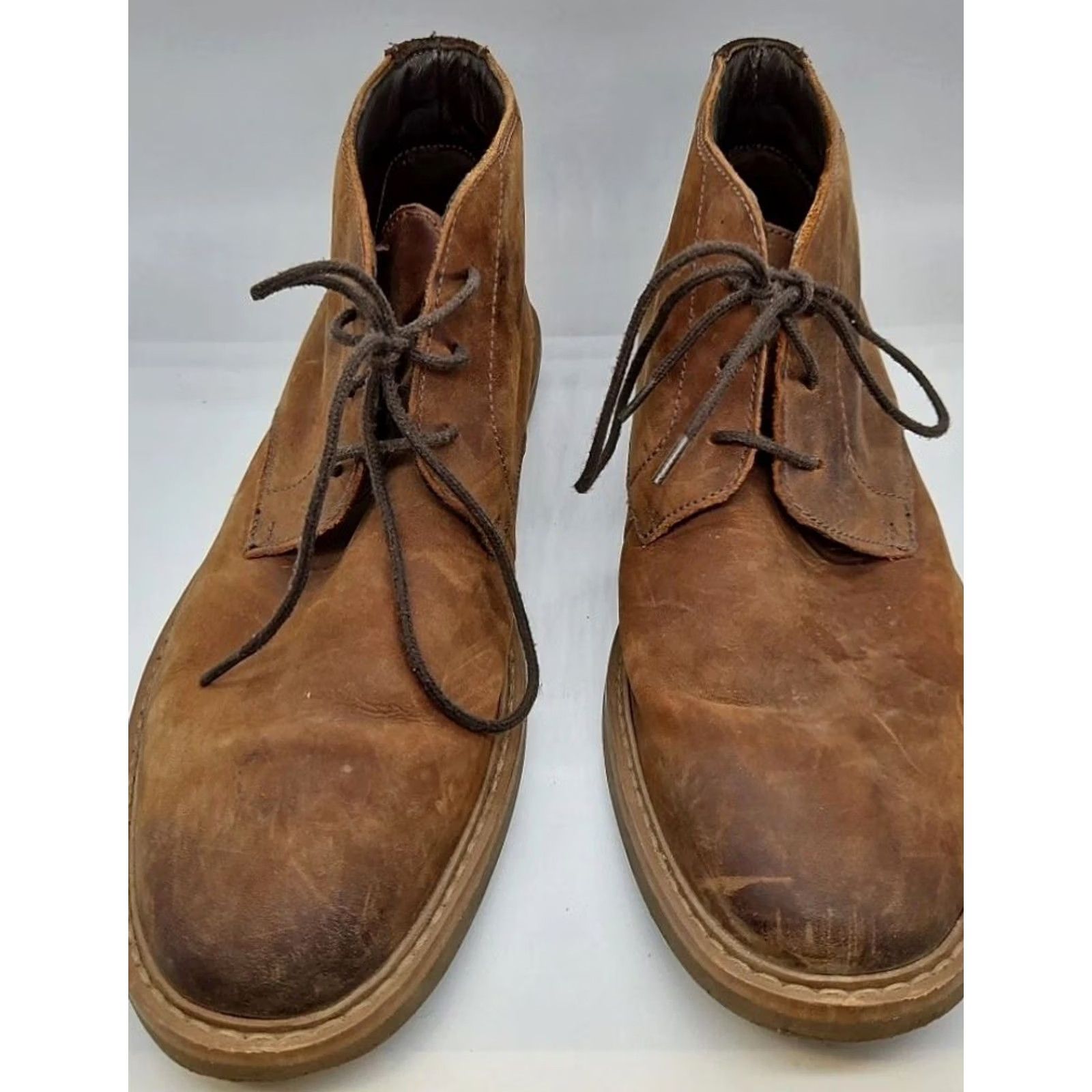 Clarks Clarks Bushacre 2 Chukka Boots Mens 9 Brown Leather Lace Up Casual Comfort Size US 9 / EU 42 - 3 Thumbnail