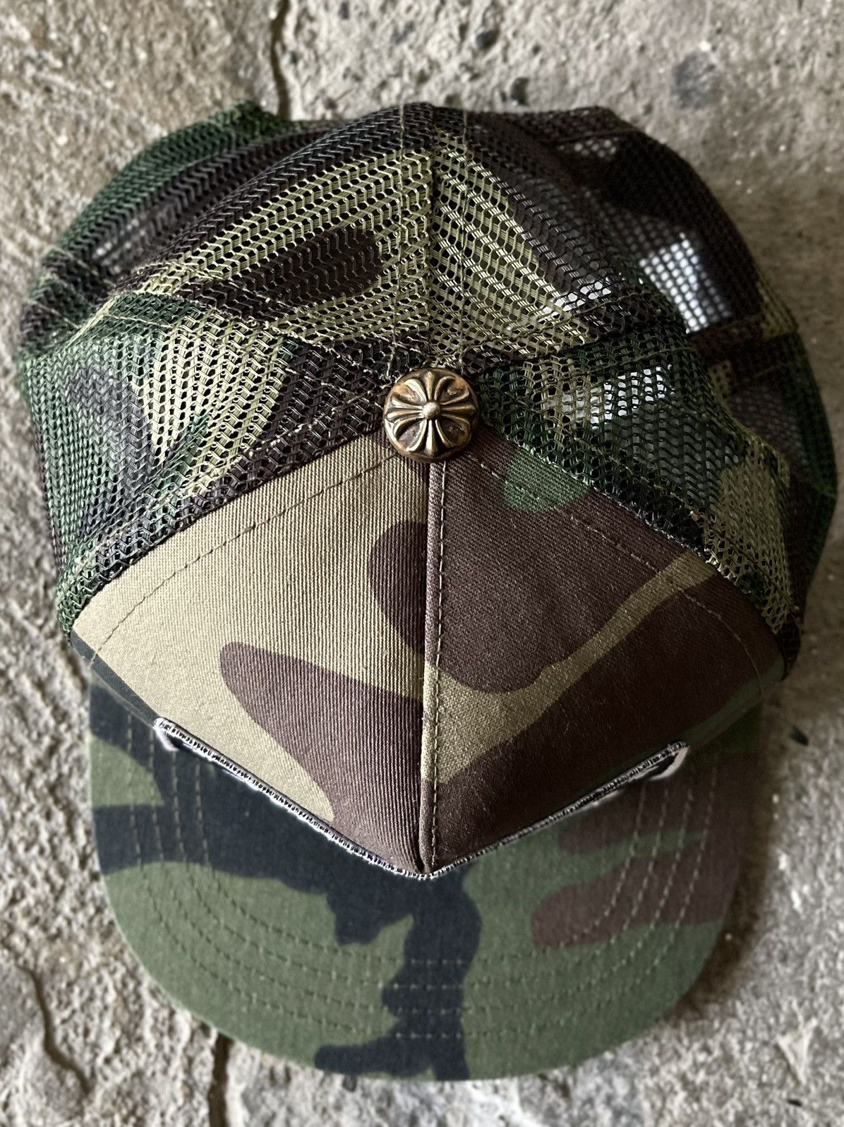 Chrome Hearts Chrome Hearts - “FUCK” - Camou Trucker Hat Size ONE SIZE - 5 Thumbnail