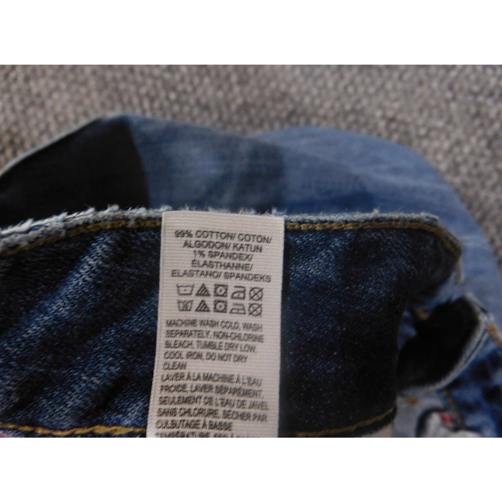 Lucky Brand Lucky Brand Jeans Womens 10 Skinny Blue Dark Stretch Distressed 30 Inseam 26 Regular Womens Size 30" / US 8 / IT 44 - 6 Thumbnail