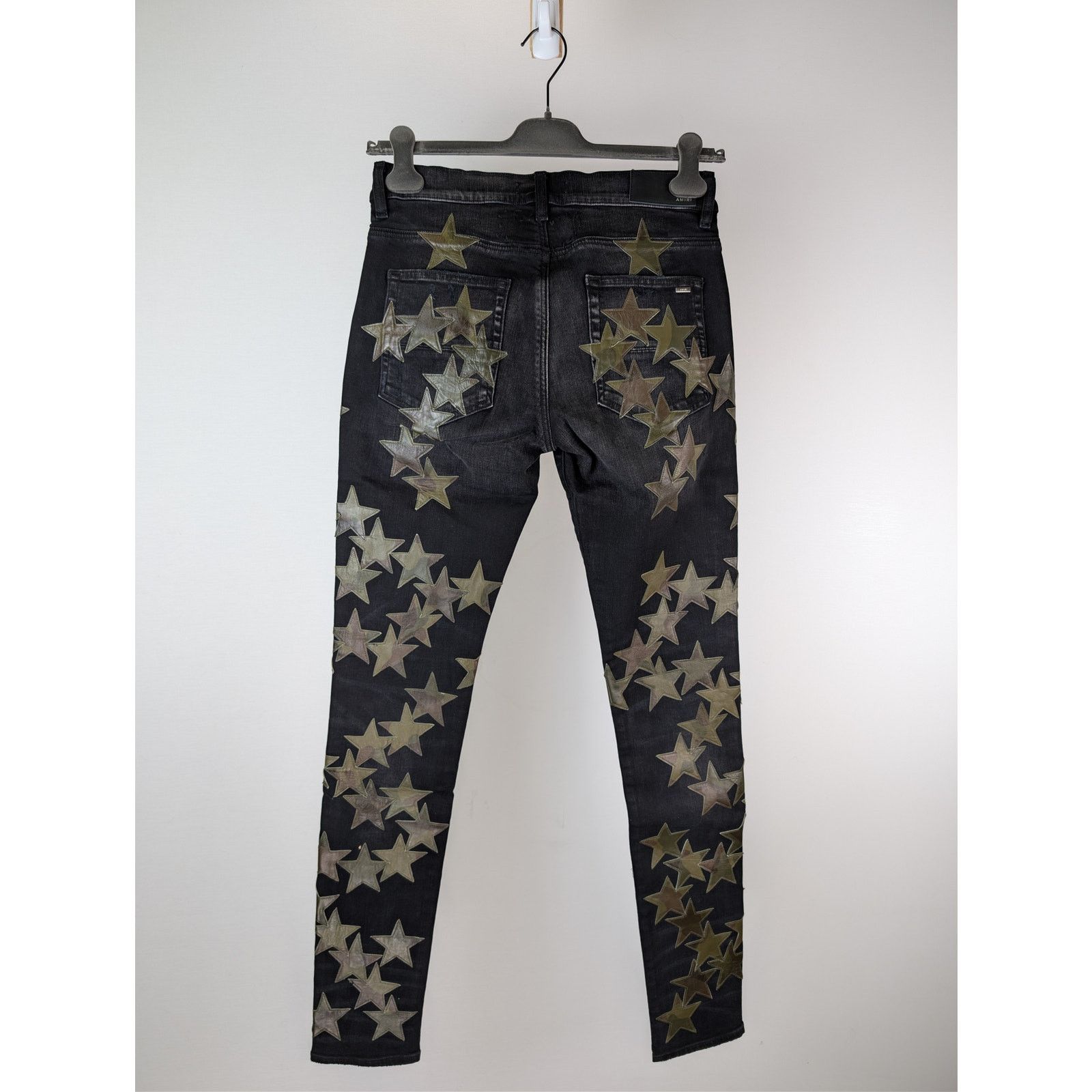 Amiri o1rshd1 Chemist Jean Denim Jeans in Aged Black Size US 31 - 18 Thumbnail