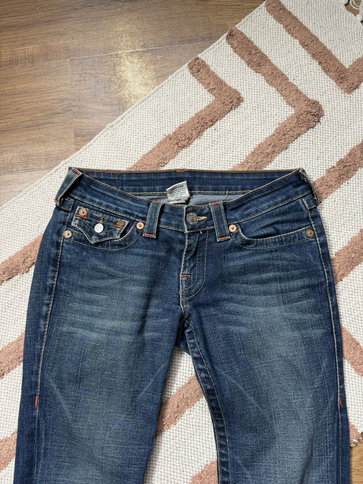 True Religion TRUE RELIGION DENIM CONTRAST STITCH JEANS SKINI PANTS Size 27" / US 4 / IT 40 - 5 Thumbnail