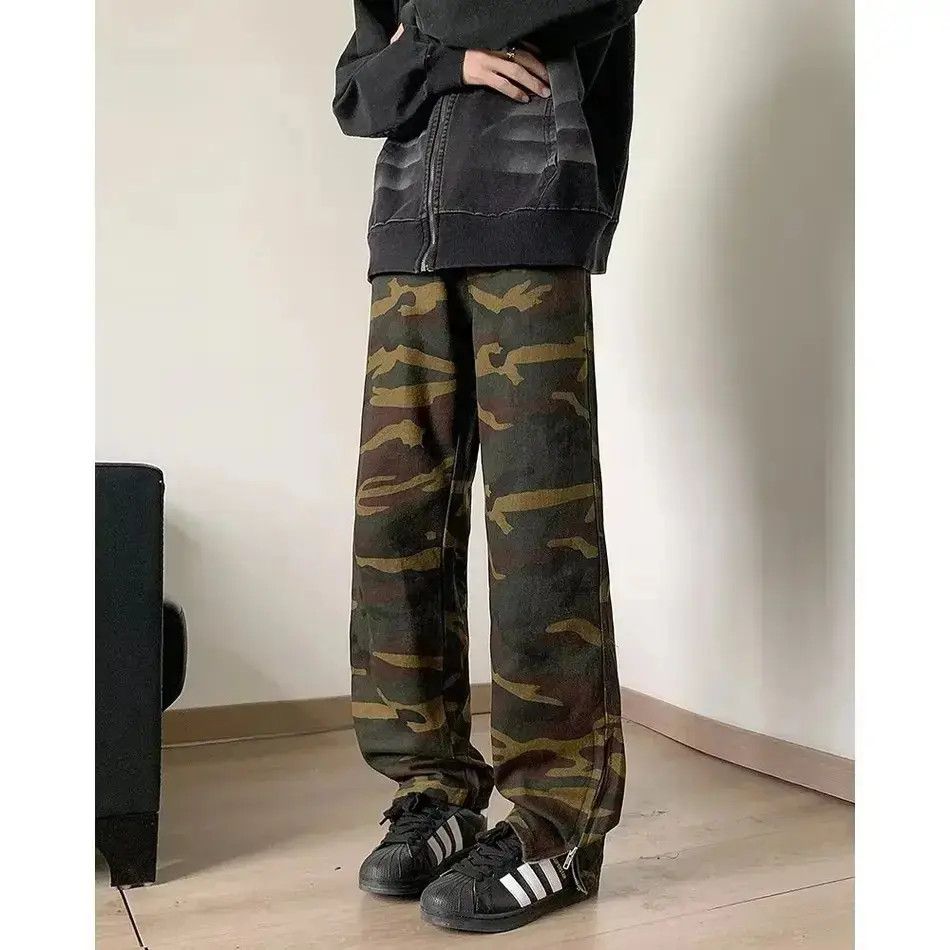 Japanese Brand High street straight tube micro zipper jeans Size US 32 / EU 48 - 2 Thumbnail