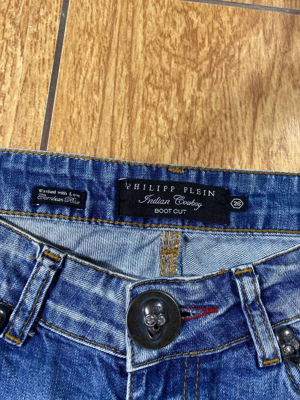 Philipp Plein Philipp Plein Skull Logo Denim Shorts Size US 26 / EU 42 - 8 Thumbnail