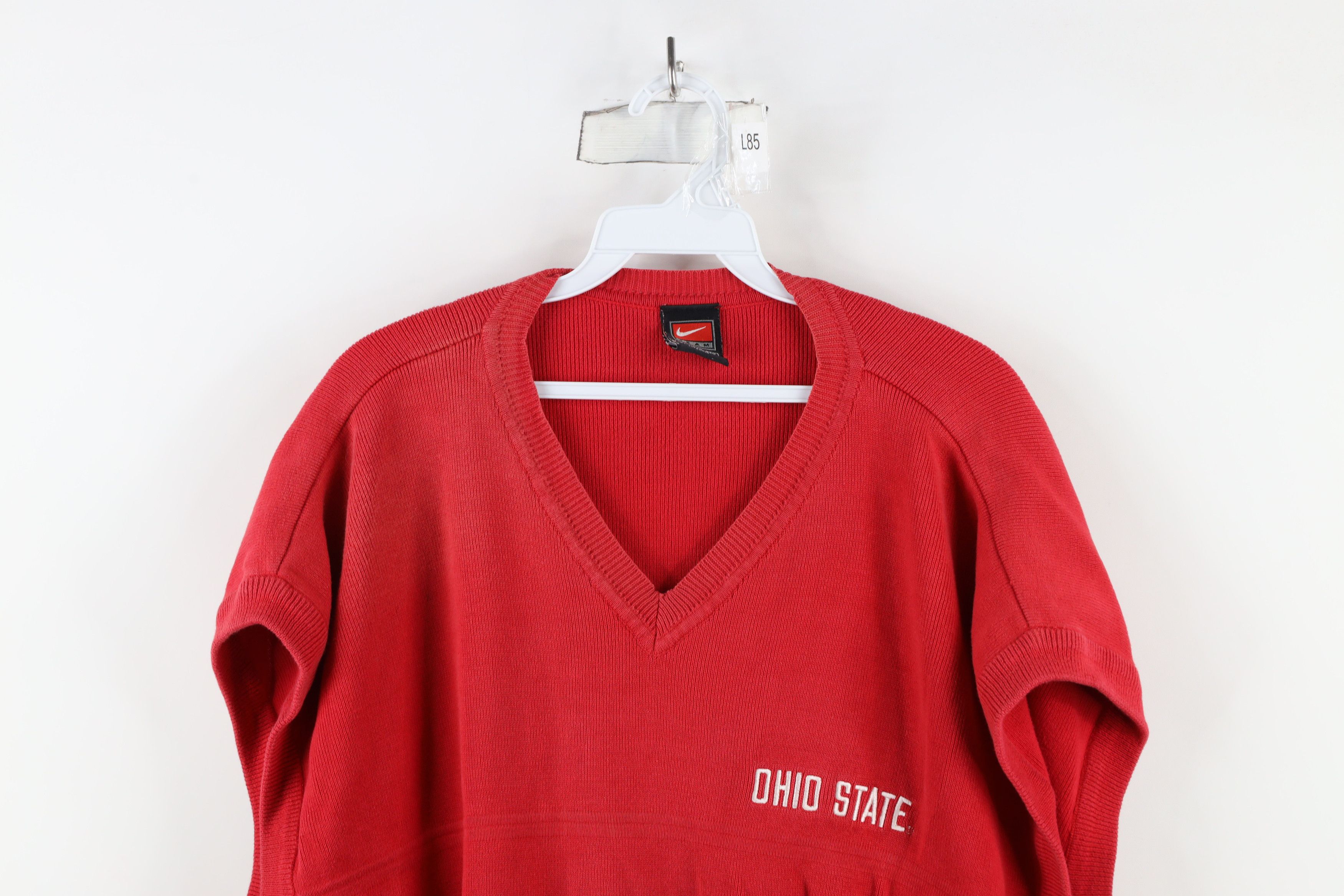 Nike × Vintage Vintage Nike Mini Swoosh Ohio State University Sweater Vest Size US XXL / EU 58 / 5 - 2 Thumbnail