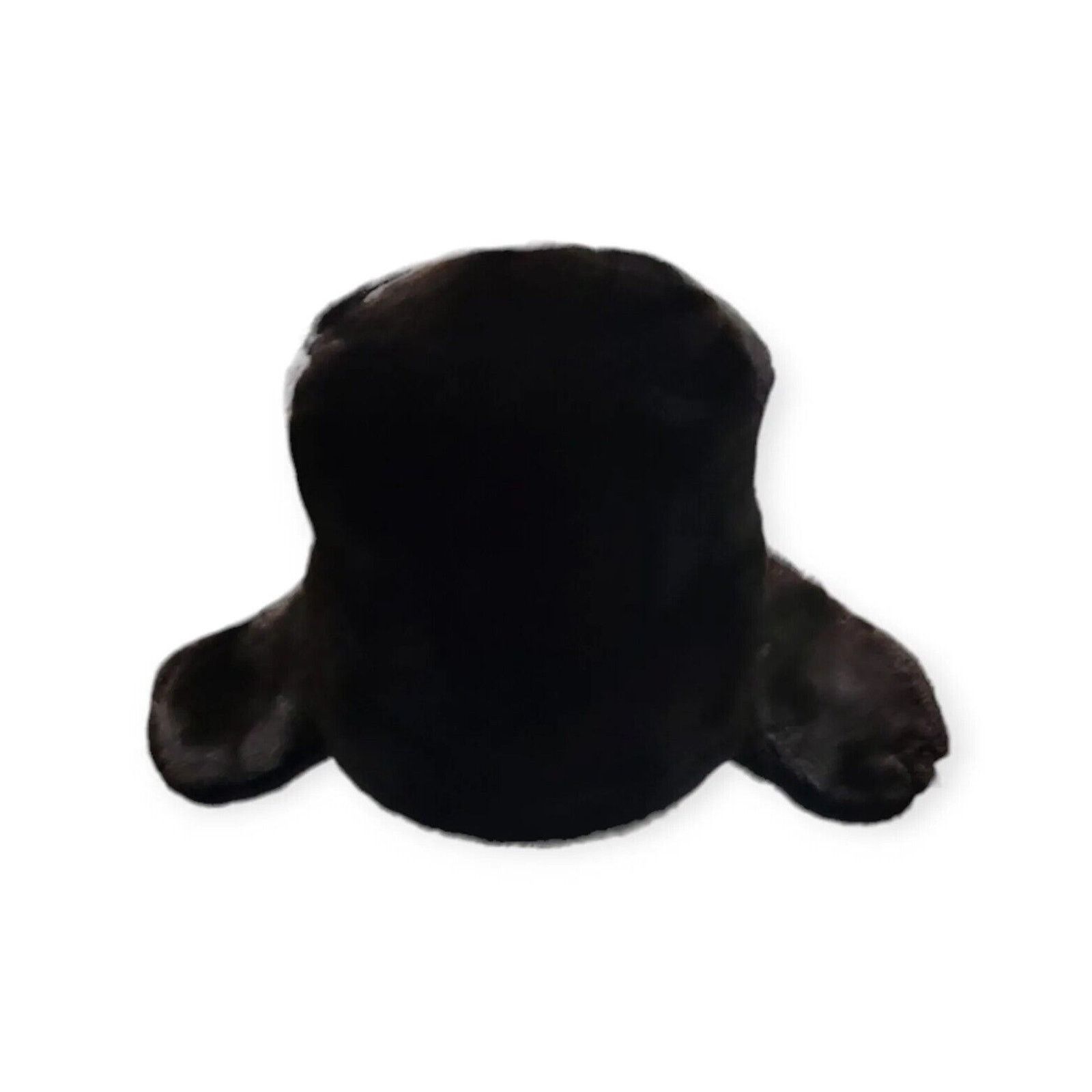 Other Real Russian Black Mouton Sheepskin Fur Ushanka Hat Size XL Size ONE SIZE - 2 Thumbnail