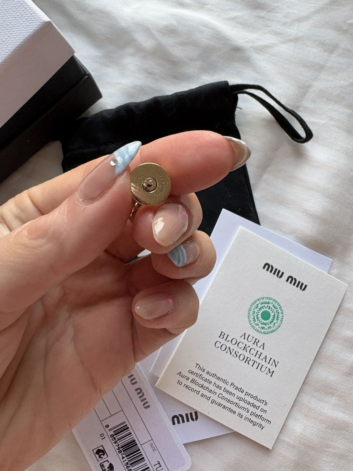 Miu Miu Miu miu dangling logo earrings Size ONE SIZE - 5 Thumbnail