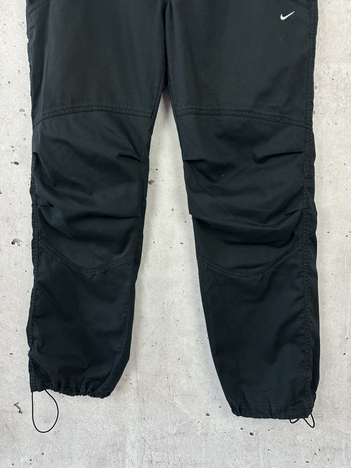 Nike × Vintage Nike Vintage Swoosh Embroidered Black Women’s Pants Size 30" / US 8 / IT 44 - 3 Thumbnail