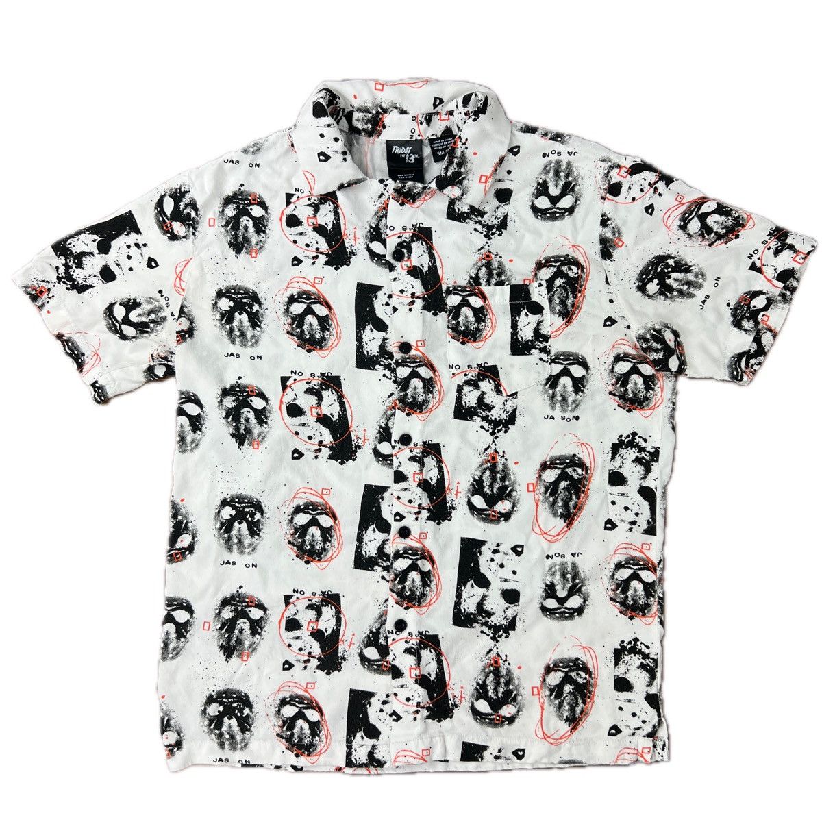 Other Friday the 13th JASON Button Up Tee Size US S / EU 44-46 / 1 - 1 Thumbnail