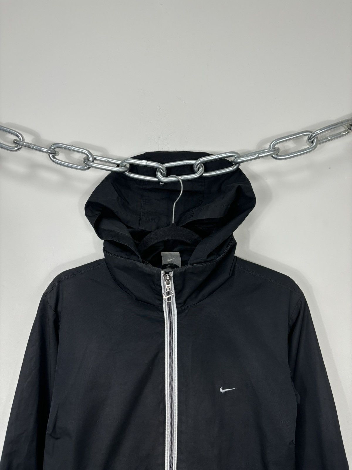 Nike Vintage Nike Y2K Women’s Black Swoosh Hype Jacket Size M / US 6-8 / IT 42-44 - 4 Thumbnail
