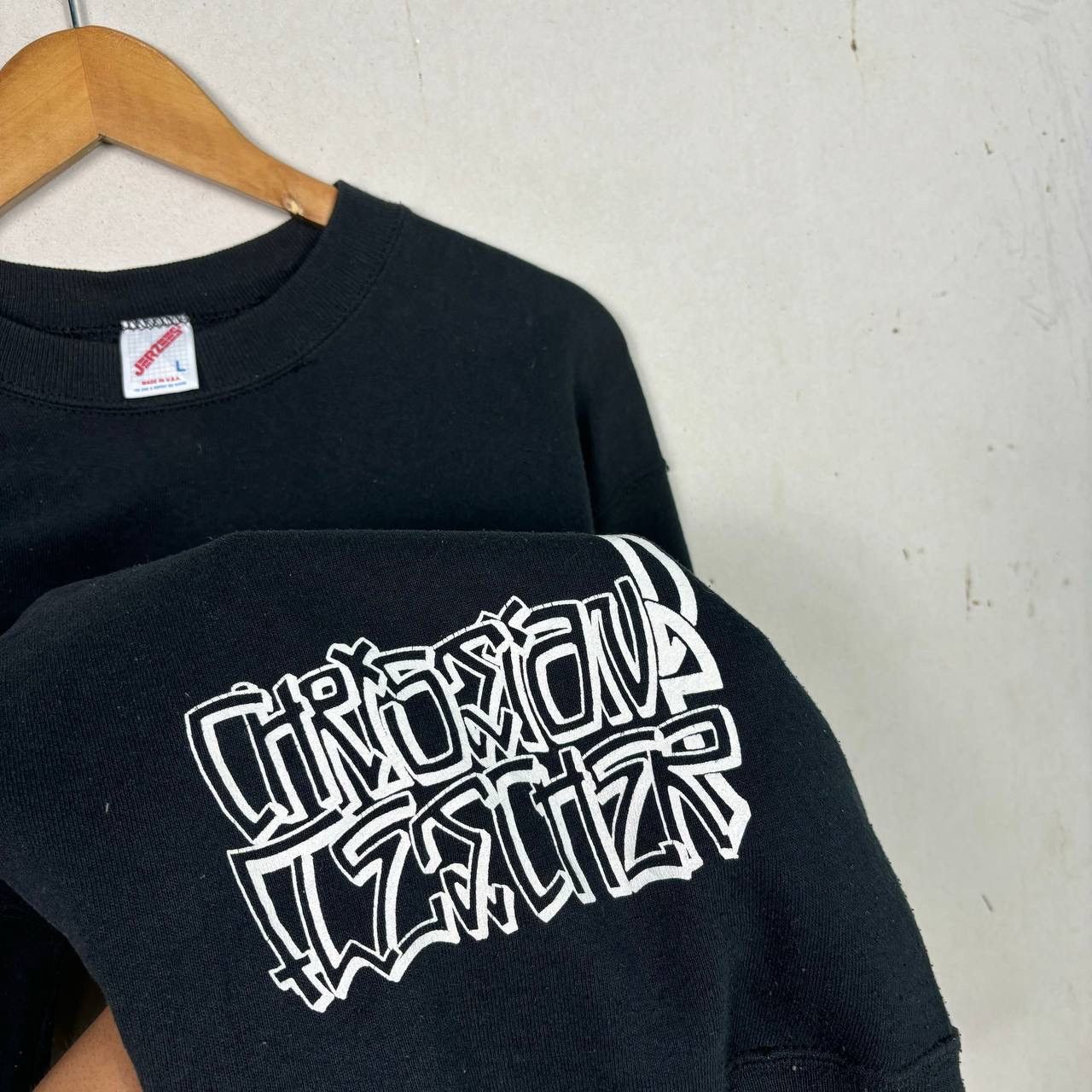 Vintage Vintage 90s Christian Fletcher Skull Flame Sweatshirt L USA Size US L / EU 52-54 / 3 - 4 Thumbnail