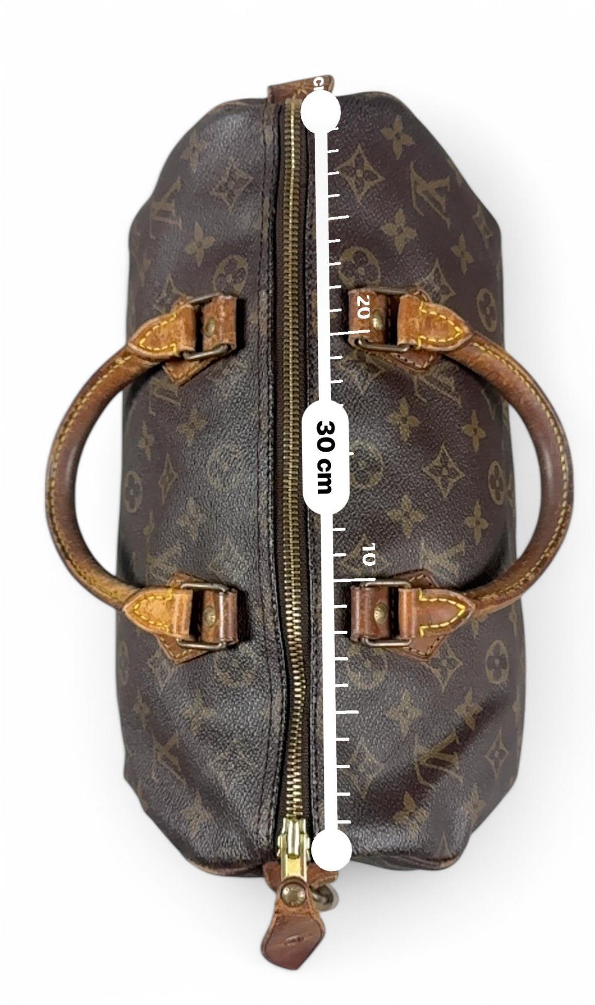 Louis Vuitton Louis Vuitton - Speedy 30 Vintage Brown Leather Handbag LV Size ONE SIZE - 8 Thumbnail
