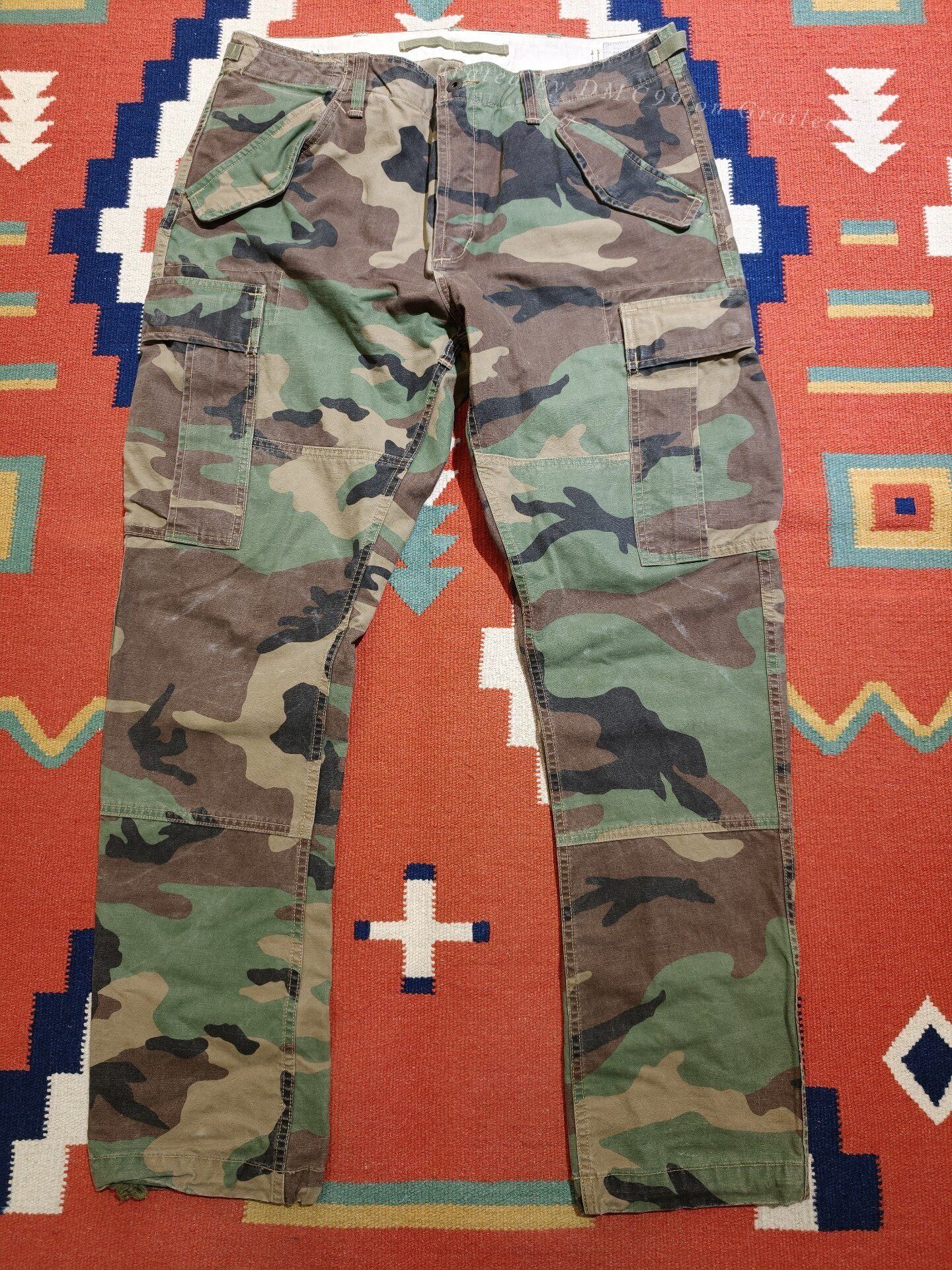 RRL Ralph Lauren Double RL Camo Ripstop Cargo Pant Woodland Camo 