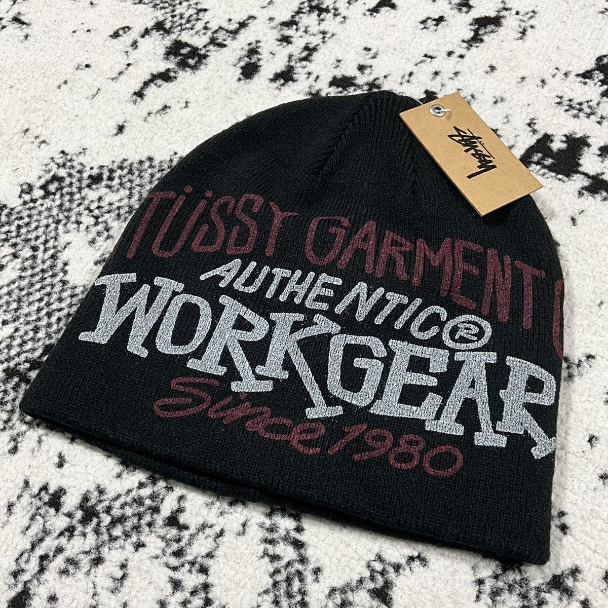 Stussy Workgear Print Skullcap Beanie BONE | eBay