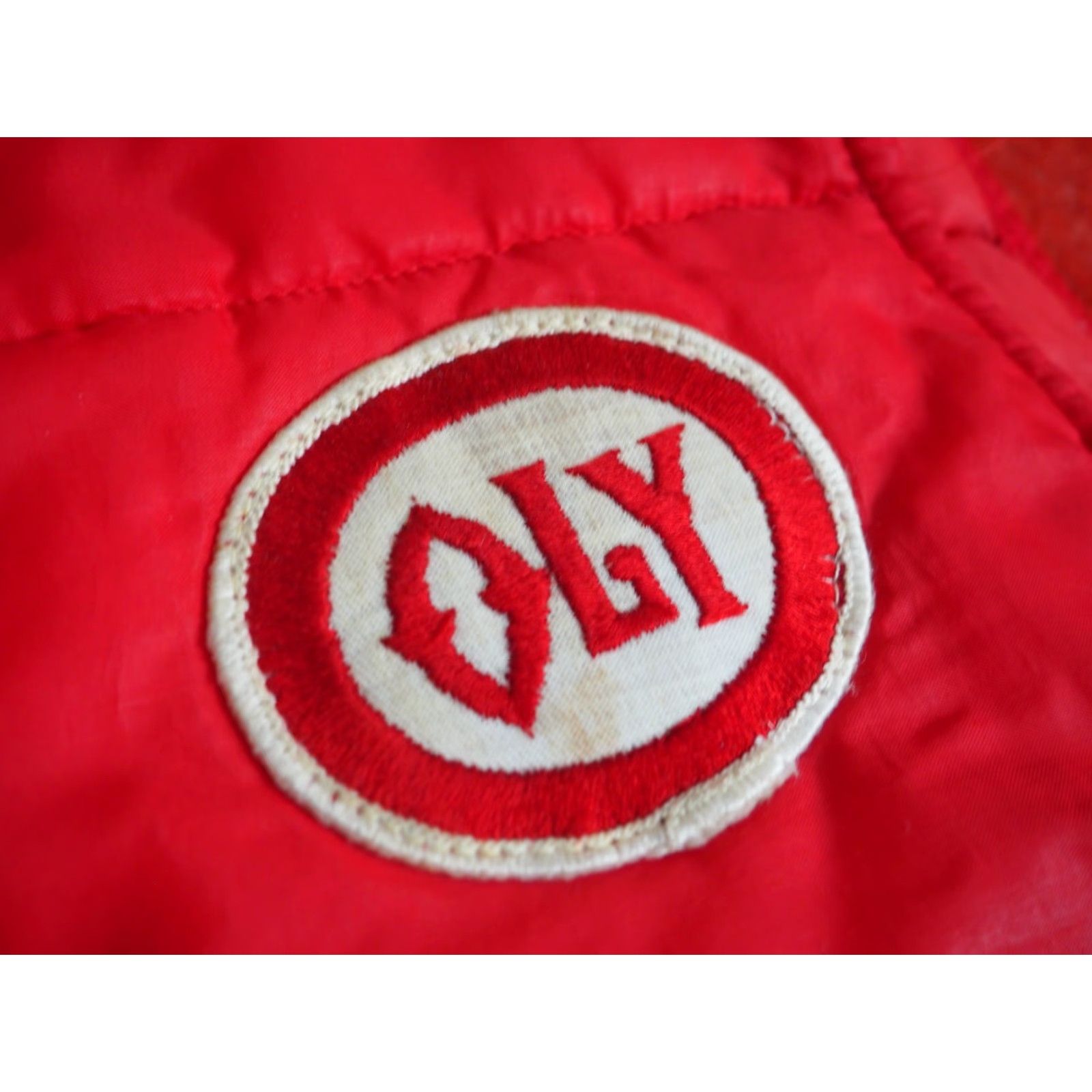 Vintage VTG 70s Rustic Barn Red Oly Beer Washington Patch Snap Puffer Vest Mens XL Size US XL / EU 56 / 4 - 4 Thumbnail
