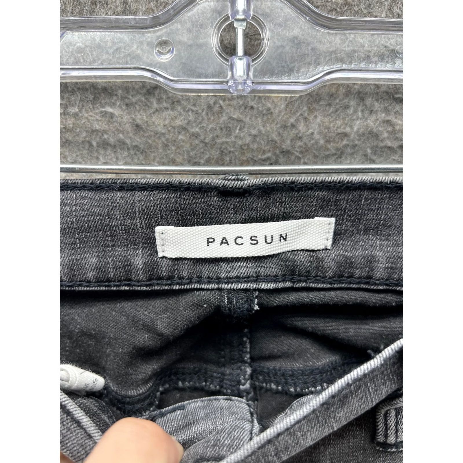 Pacsun VINTAGE PacSun Super High Rise Jegging Jeans Womens 28 Gray Distressed Denim Pants Size 28" / US 6 / IT 42 - 6 Thumbnail