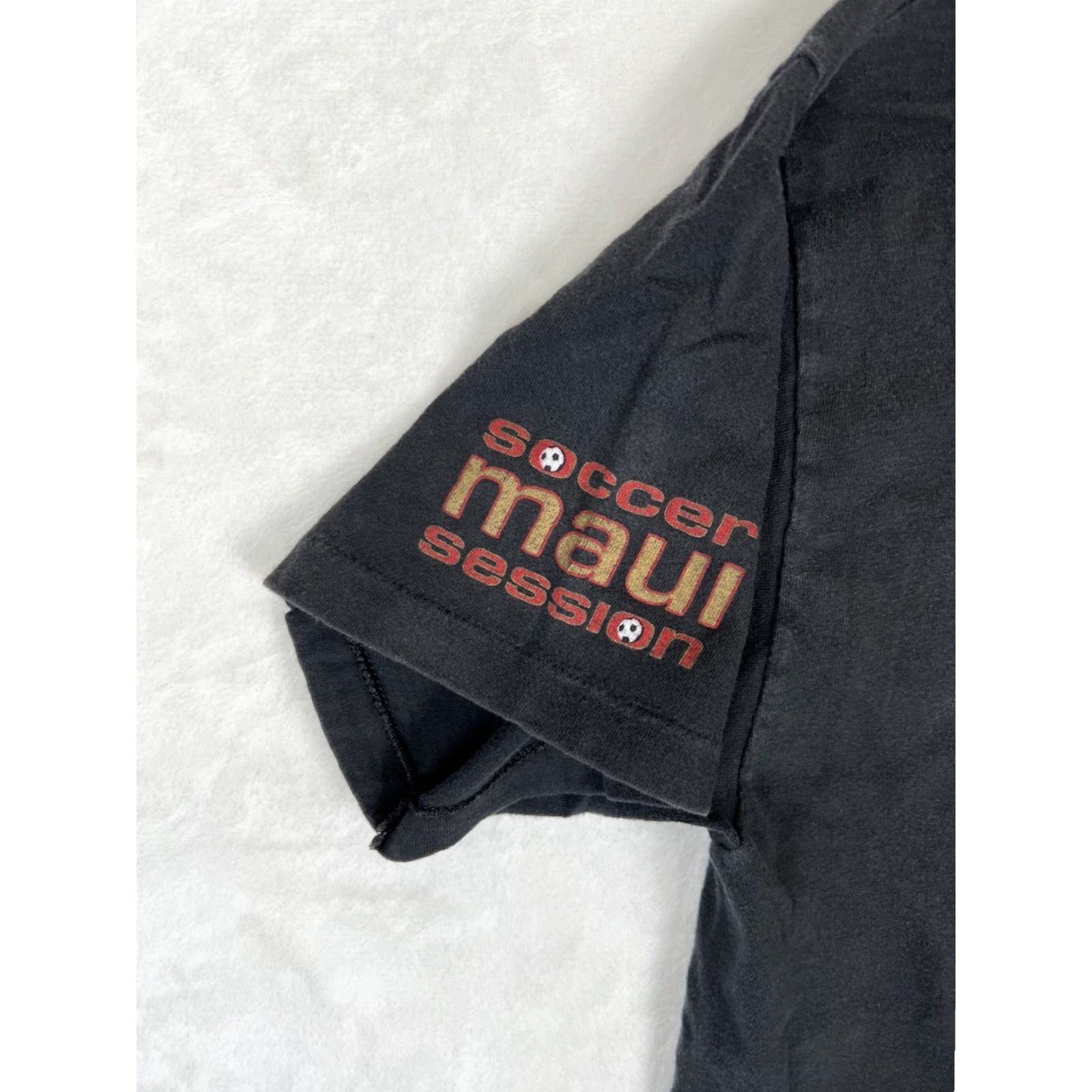 Hanes VINTAGE Hanes T-Shirt Strike First Maui Soccer Session 90s Black Short Sleeve Crew Neck Size L Men Mens Size US L / EU 52-54 / 3 - 5 Thumbnail