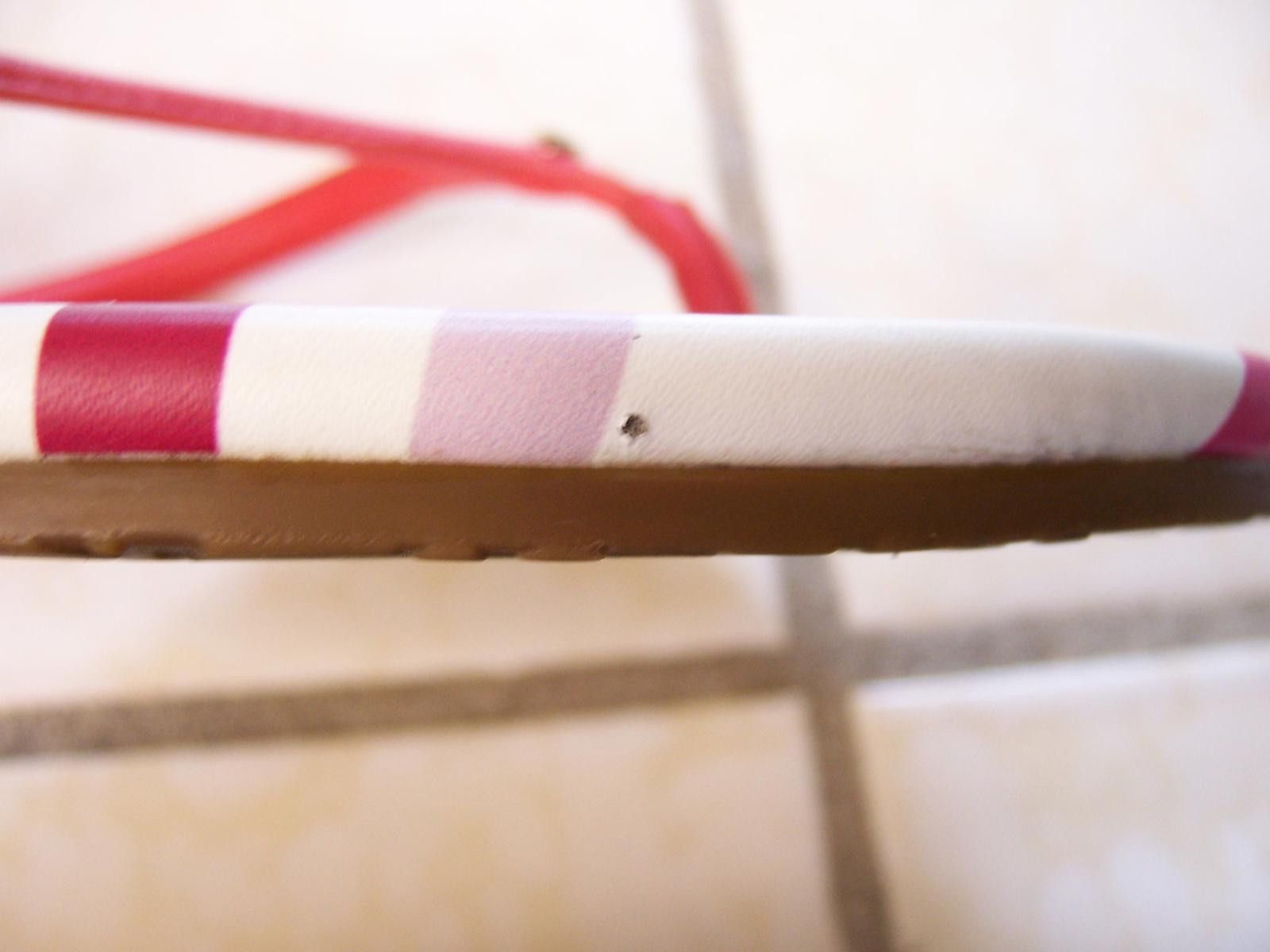 Kate Spade Kate Spade Pink and White Cabana Sandals - US 6 Size US 6 / IT 36 - 6 Thumbnail