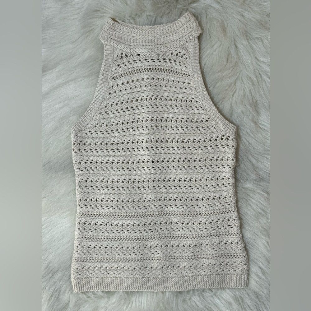 Banana Republic Banana Republic Tamra Organic Cotton Sweater Halter Tank Cr Size M / US 6-8 / IT 42-44 - 2 Thumbnail