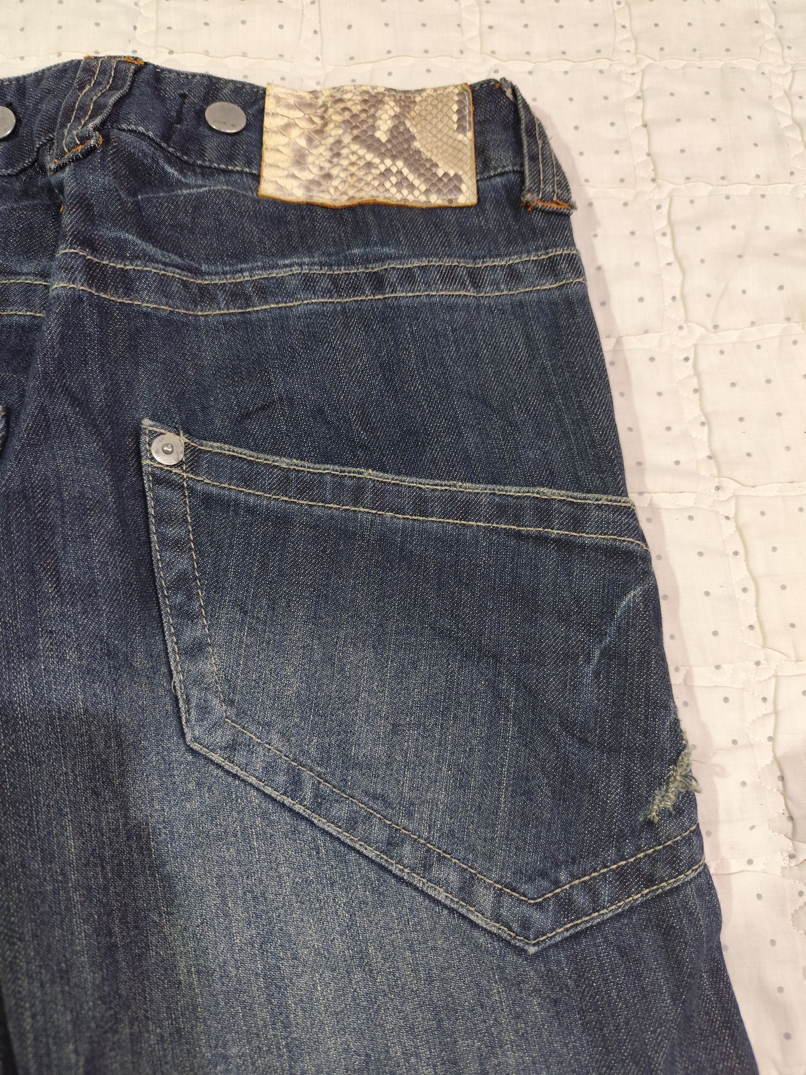 Japanese Brand Vintage Five Washed FLare Denim J022 Size 29" - 14 Thumbnail