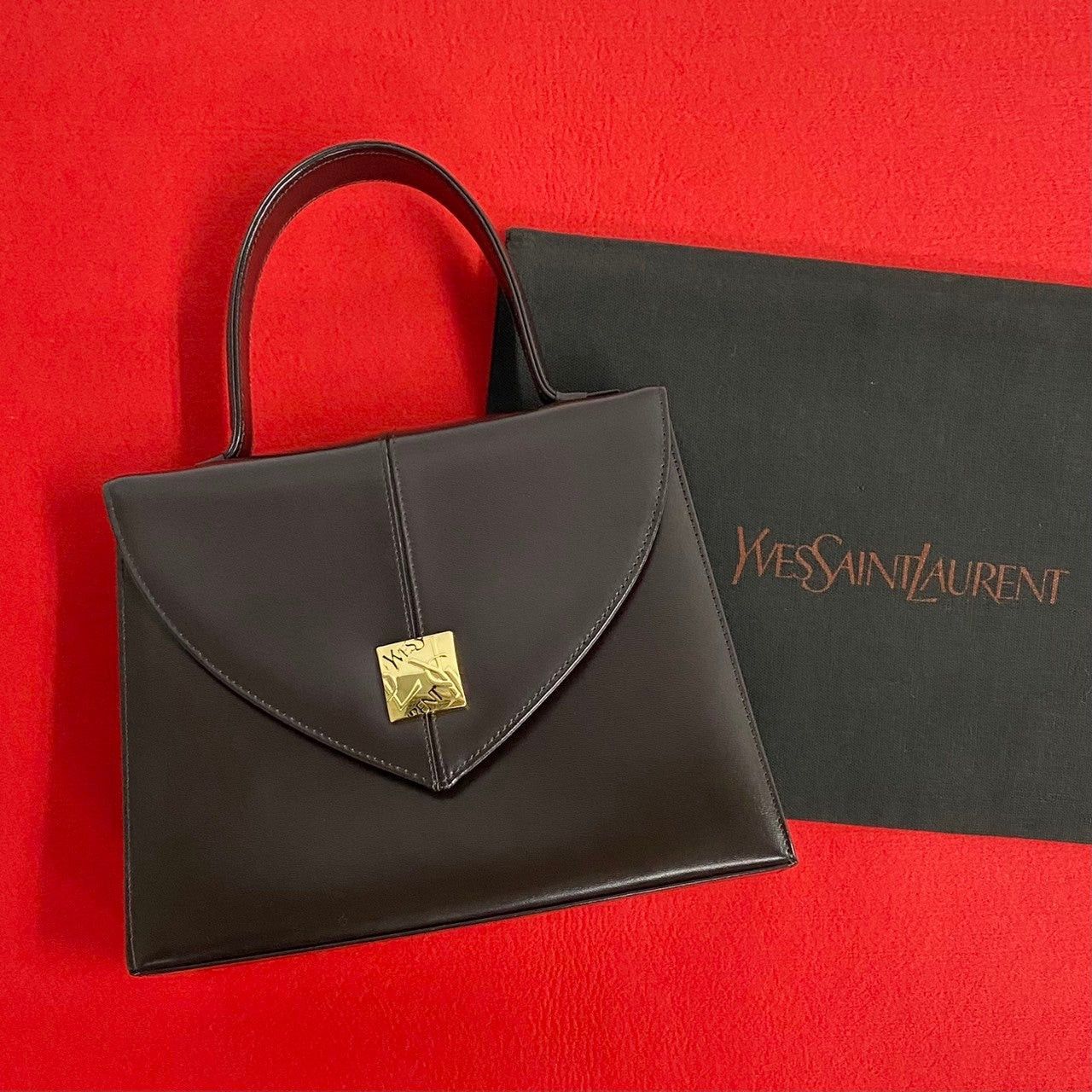Yves Saint Laurent Yves Saint Laurent Handbag Brown Leather Size ONE SIZE - 1 Thumbnail