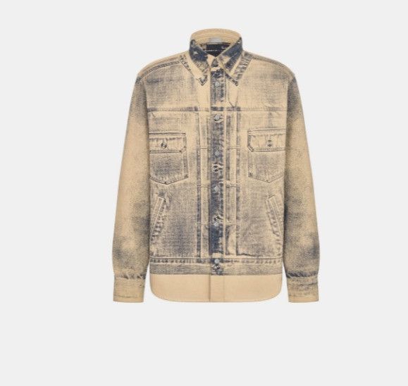 Dior o1w1db11224 Mkii-Effect Overshirt in Beige Size US M / EU 48-50 / 2 - 1 Thumbnail