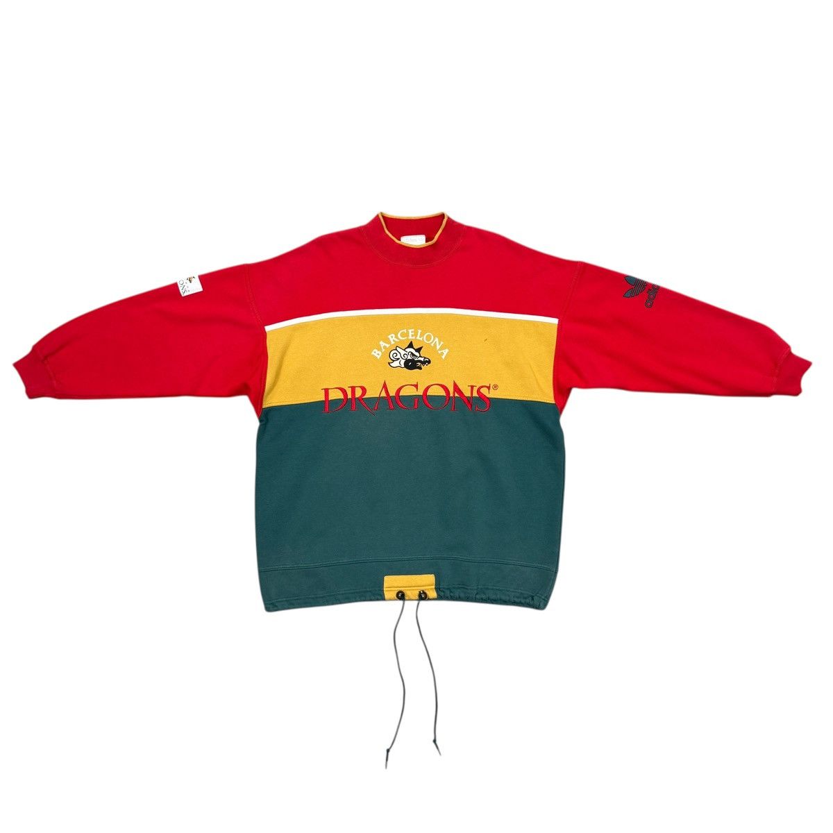 Adidas Vintage Adidas Barcelona Dragons NFL 90s Sweatshirt Men Size US L / EU 52-54 / 3 - 1 Thumbnail