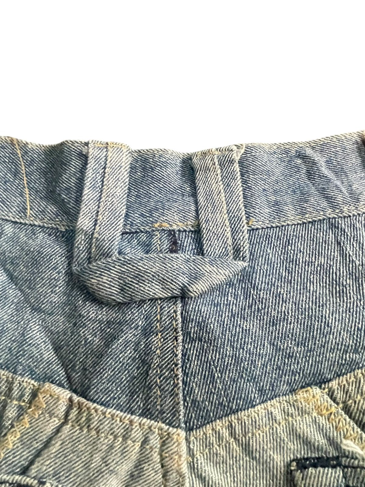 Indigo × Vintage Vintage Indigo Gold Custom Patch Denim Size US 41 - 9 Thumbnail
