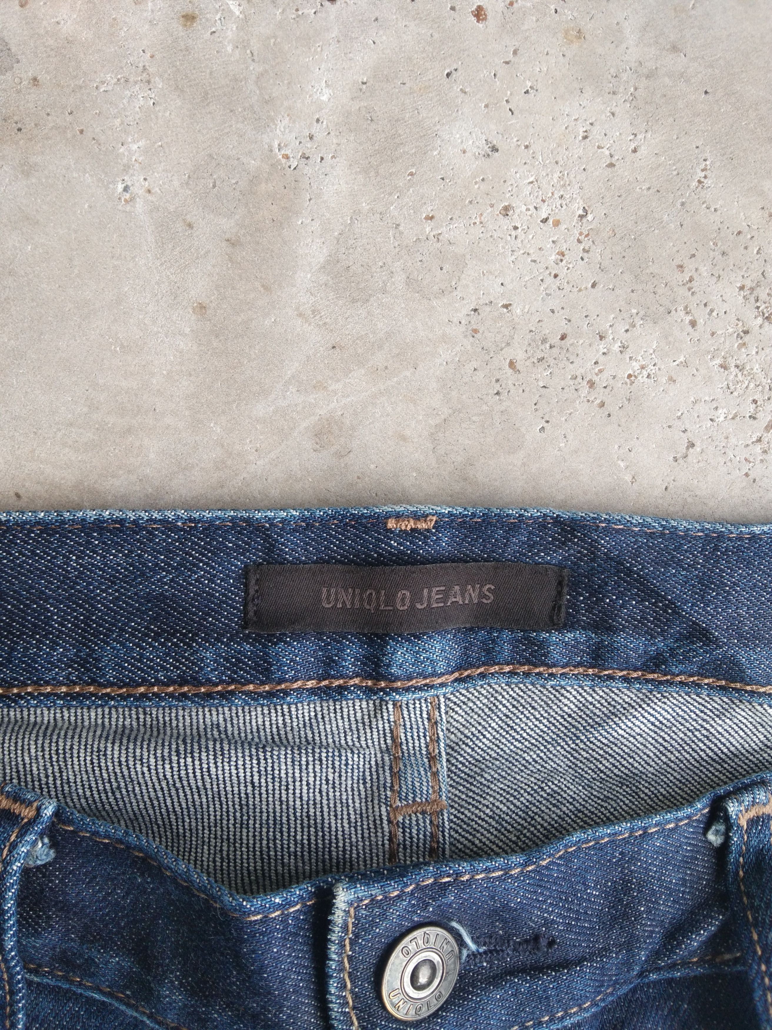 Japanese Brand Vintage Redline Uniqlo Selvedge Distressed Jeans 33x32 Size US 33 - 10 Thumbnail