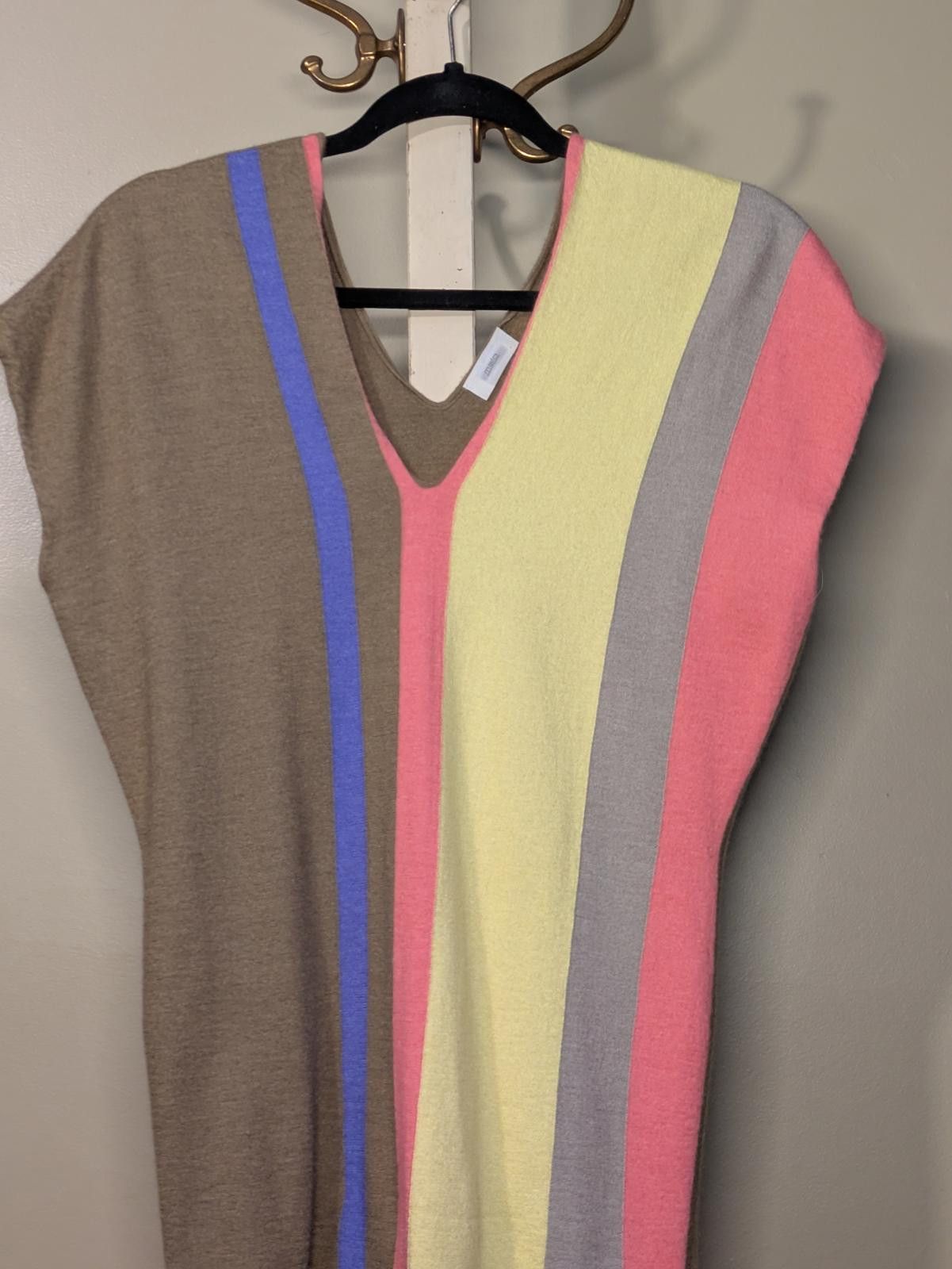 Malo Malo Luxurious Cashmere Silk Blend Mini Colorblock Dress S Size S / US 4 / IT 40 - 5 Thumbnail
