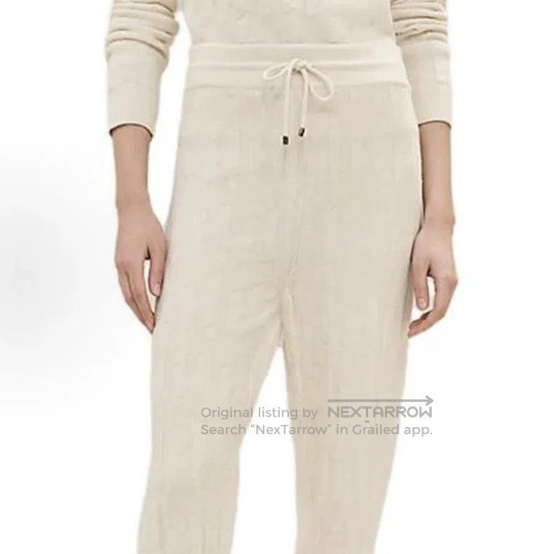 Hermes Hermes White All-Over Printed Knit Trousers Size 42" / US 20 - 5 Thumbnail