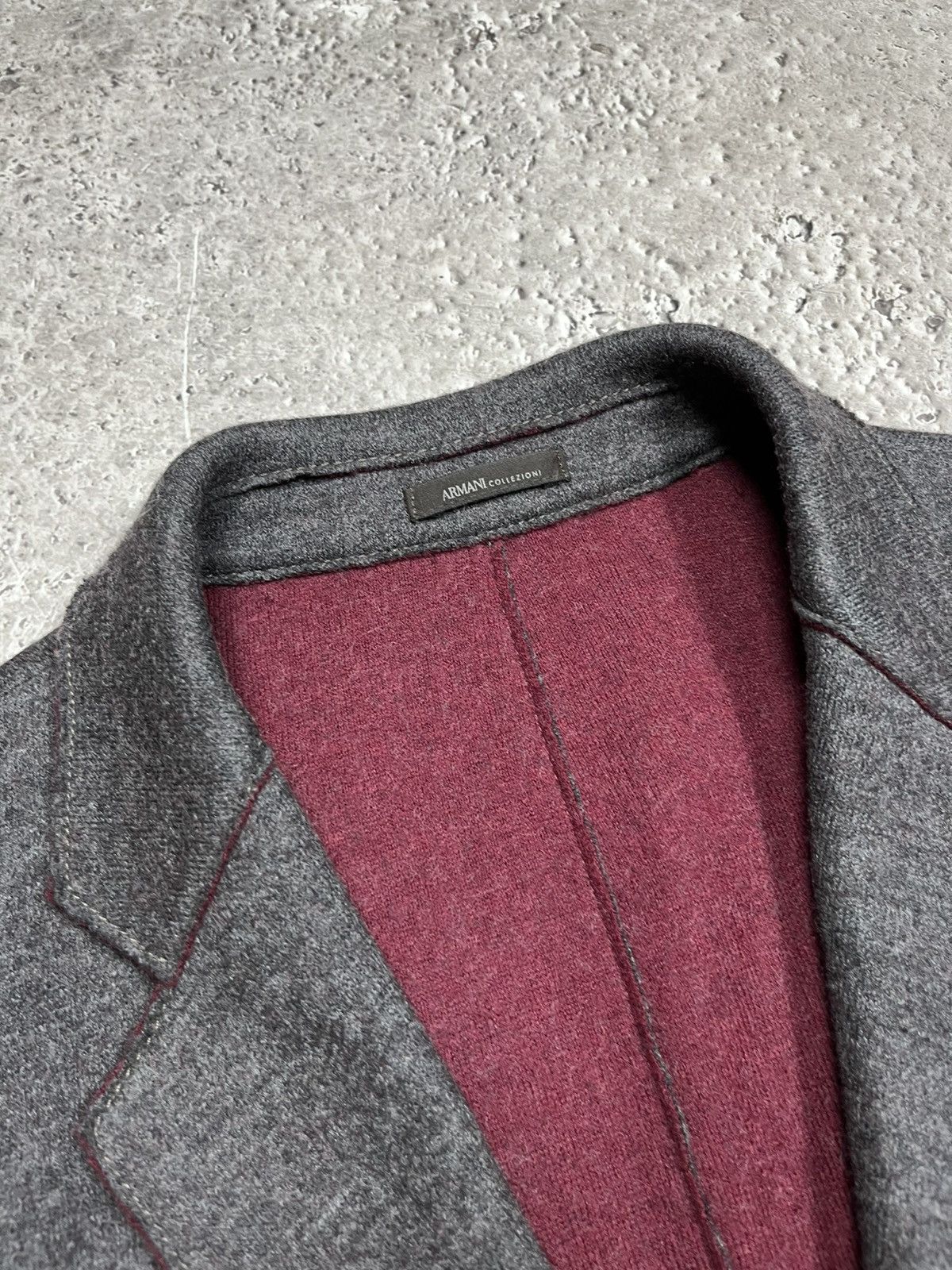 Armani Collezioni Armani Collezioni Men’s Wool Blend Grey Blazer Jacket Size US M / EU 48-50 / 2 - 4 Thumbnail