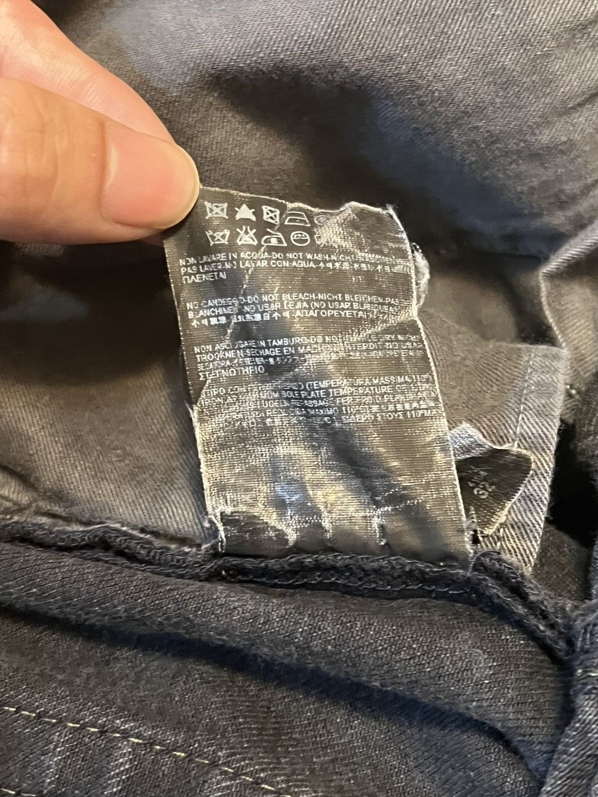 Saint Laurent Paris Hedi Saint Laurent Paris Oil Spill Crash Denim Size US 32 / EU 48 - 7 Thumbnail