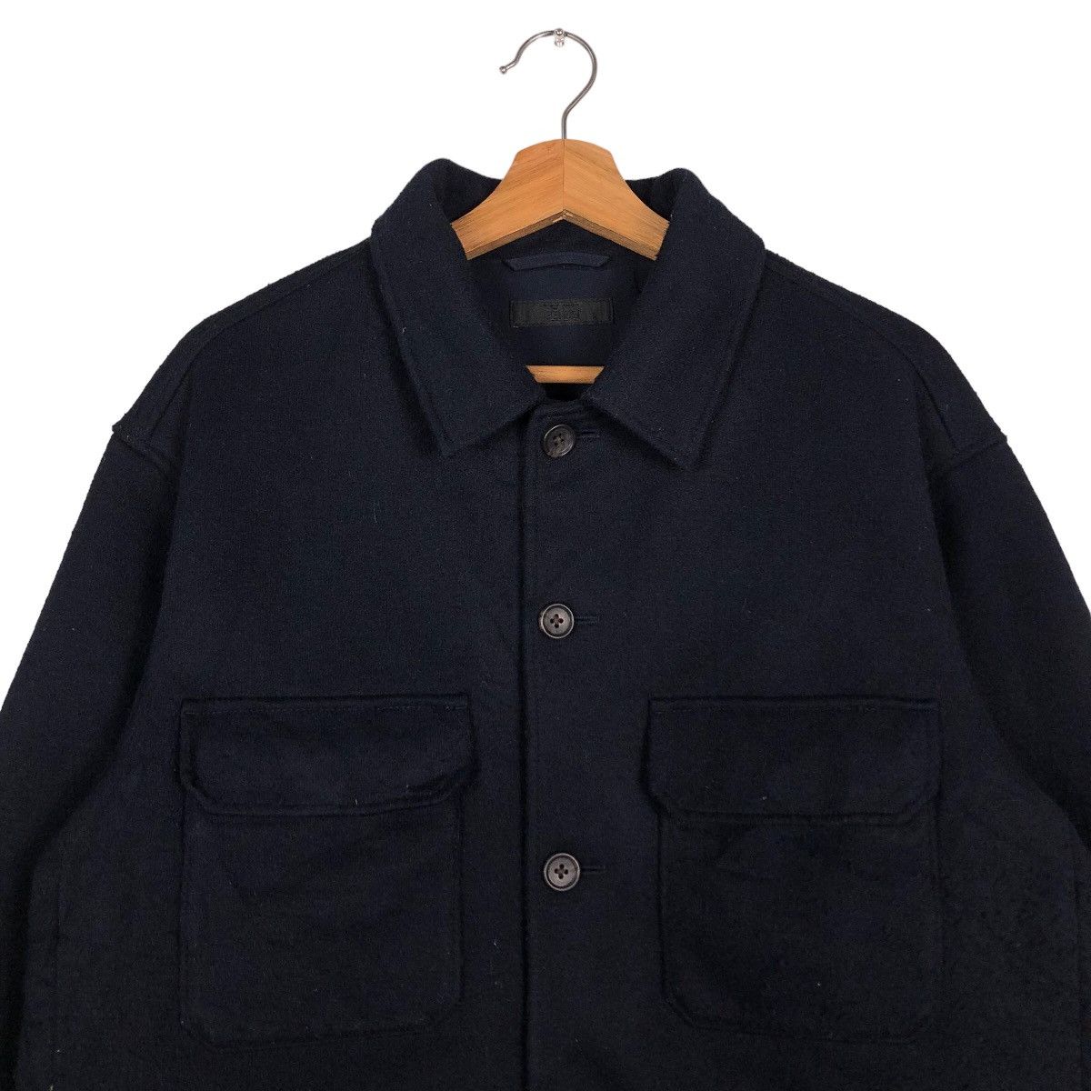 Japanese Brand 🔥Vintage Wool Chore Jacket Uniqlo Japan Issey Miyake Size US L / EU 52-54 / 3 - 3 Thumbnail