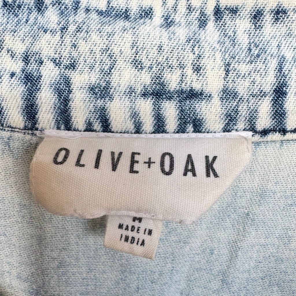 Other Olive + Oak Acid Wash Denim Jacket M Size M / US 6-8 / IT 42-44 - 4 Thumbnail