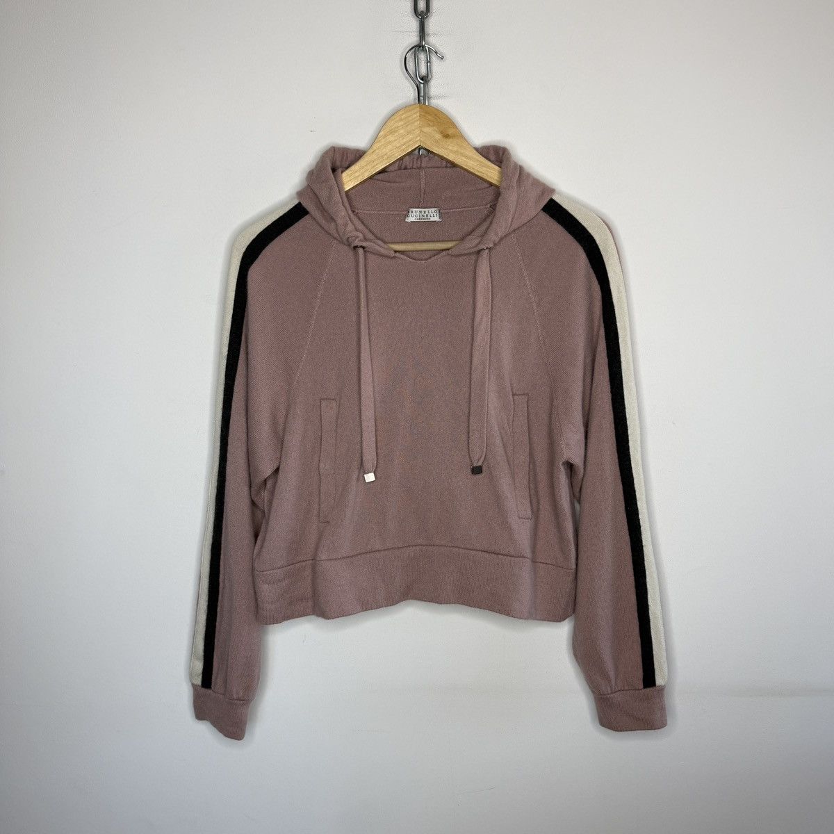 Brunello Cucinelli Brunello Cucinelli Hoodie Cashmere Pink Jumper Sweatshirt Size M / US 6-8 / IT 42-44 - 1 Thumbnail
