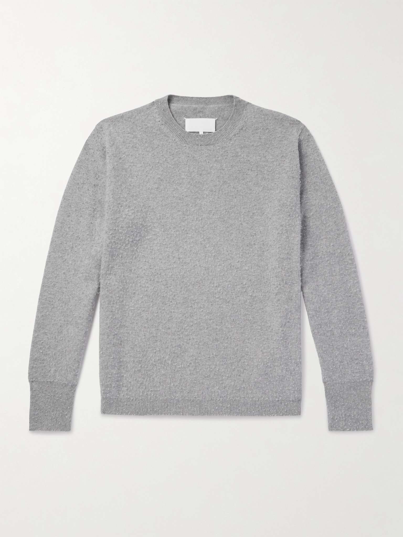 Maison Margiela o1s22i1n1024 Vintage-Style Pullover Sweater in Grey Size US XL / EU 56 / 4 - 1 Thumbnail