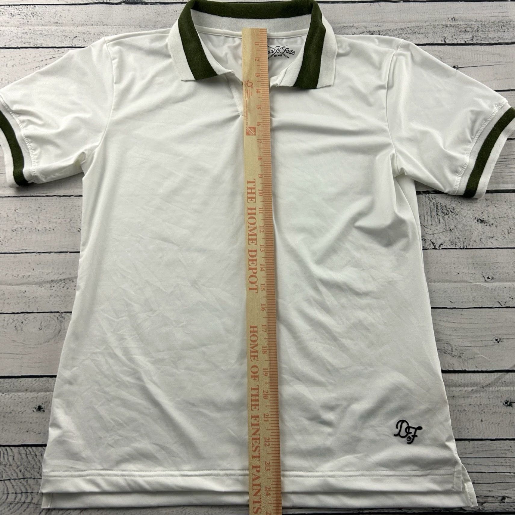 Vintage Draw & Fade Short Sleeve Golf Polo Shirt Women's L Green Size L / US 10 / IT 46 - 4 Thumbnail