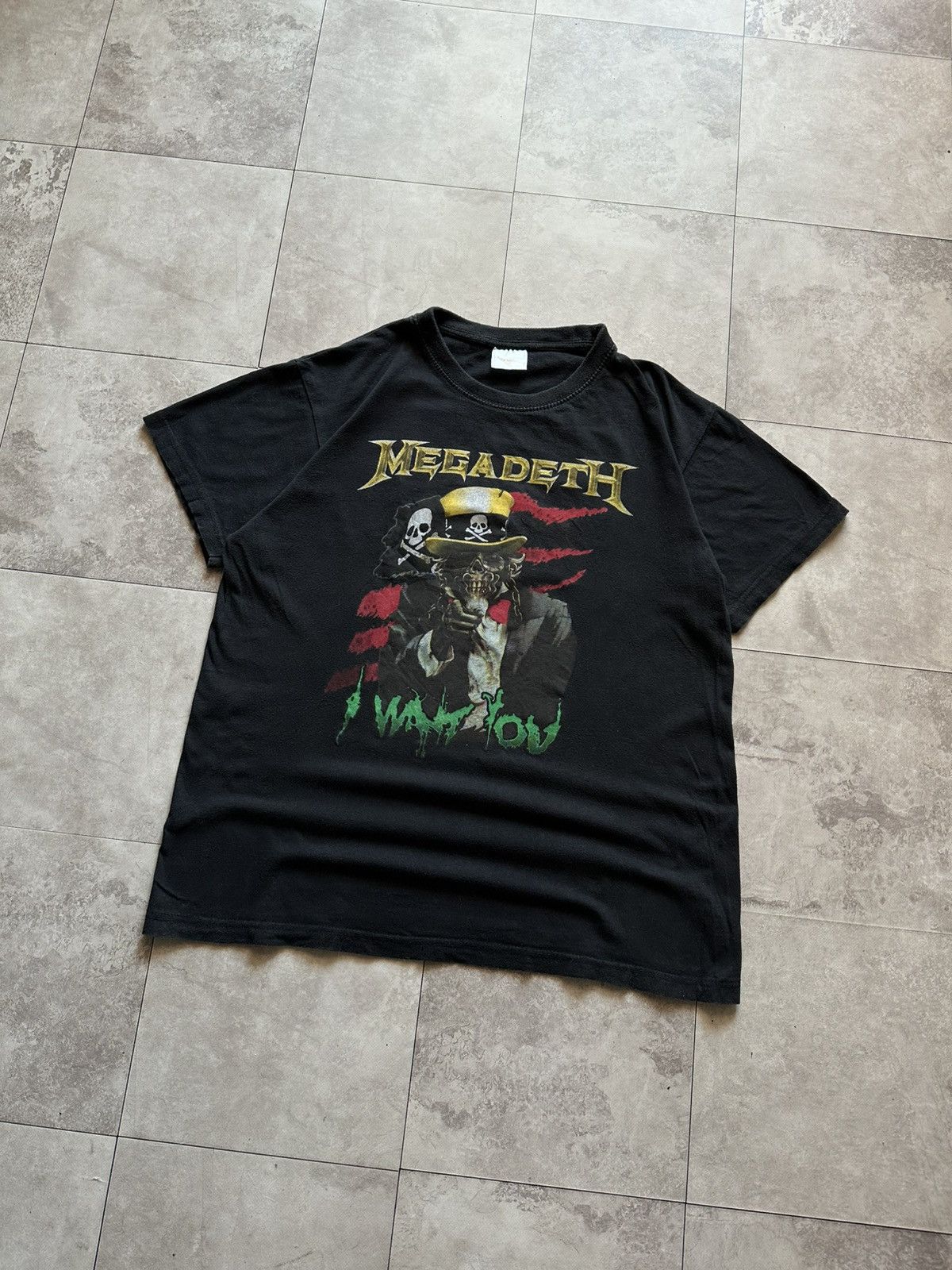 Band Tees Vintage 00’s Megadeth I Want You Band Rock Black T-Shirt M Size US M / EU 48-50 / 2 - 3 Thumbnail