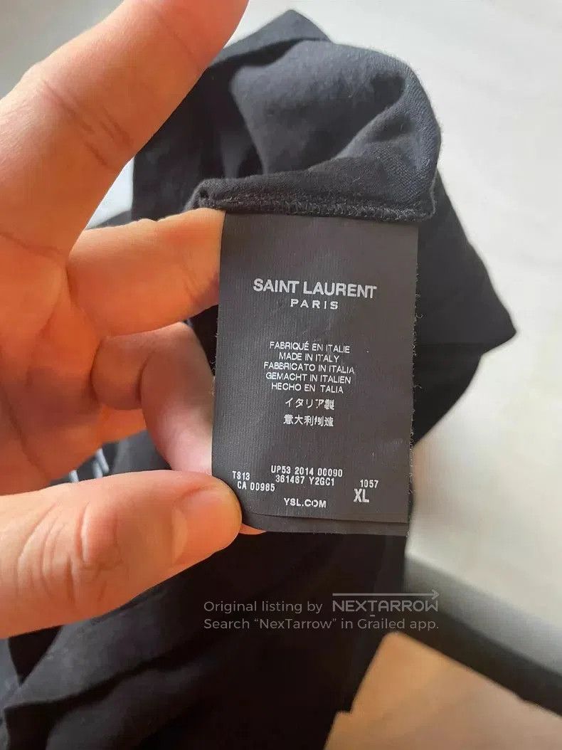 Yves Saint Laurent Saint Laurent Black Short Sleeve T. Size US XL / EU 56 / 4 - 5 Thumbnail
