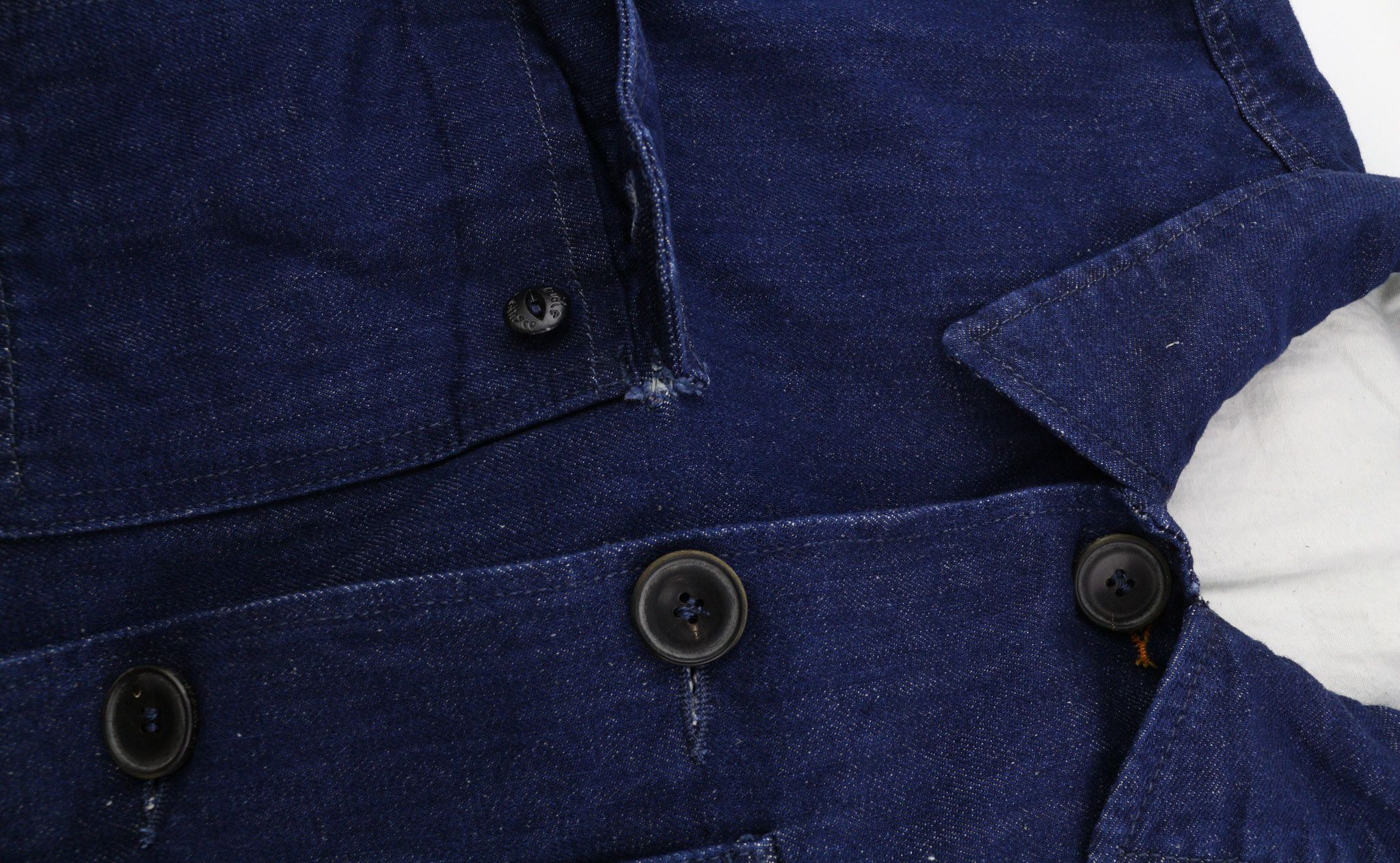 Nudie Jeans RICCO DARK HEMP XL Blue Denim Lined Pockets Jacket 82407 Size US XL / EU 56 / 4 - 11 Thumbnail