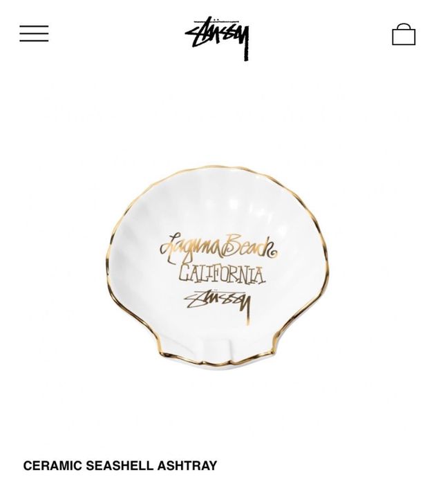 Stussy ceramic discount seashell ashtray