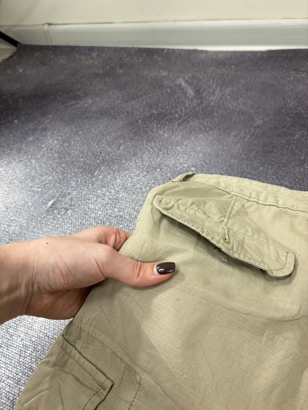 Levi's Vintage Levi’s USA Mustard Military Hype Cargo Shorts Size US 31 - 12 Thumbnail