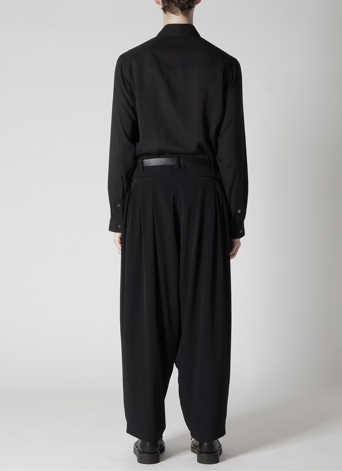 Yohji Yamamoto Yohji Yamamoto Pour Homme - TA TUXEDO STANDARD 12TUCKS PANTS Size US 32 / EU 48 - 18 Thumbnail