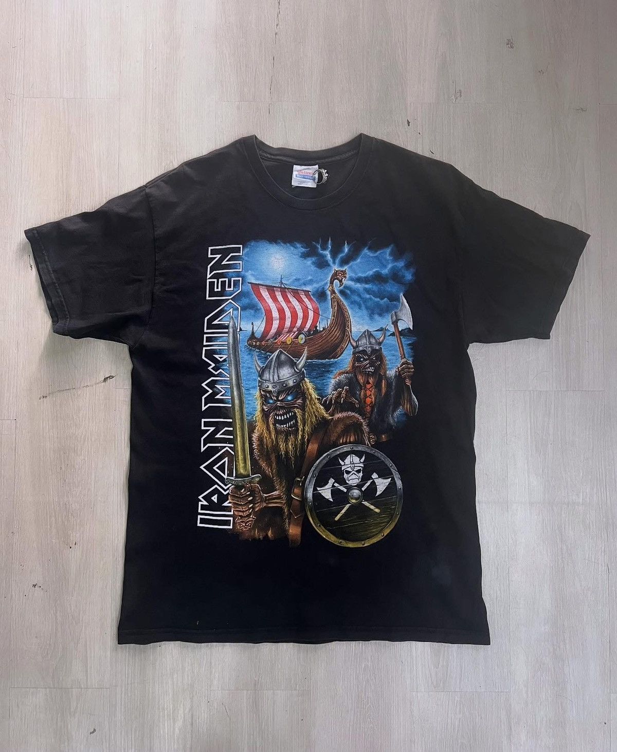 Band Tees Vintage 2006 Iron Maiden A Matter Of Life &Death Nordic Tour Size US L / EU 52-54 / 3 - 1 Thumbnail