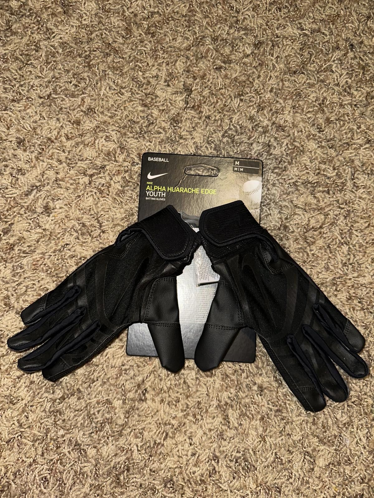 Nike Nike Alpha Huarache Edge Youth Batting Baseball Gloves Size ONE SIZE - 3 Thumbnail