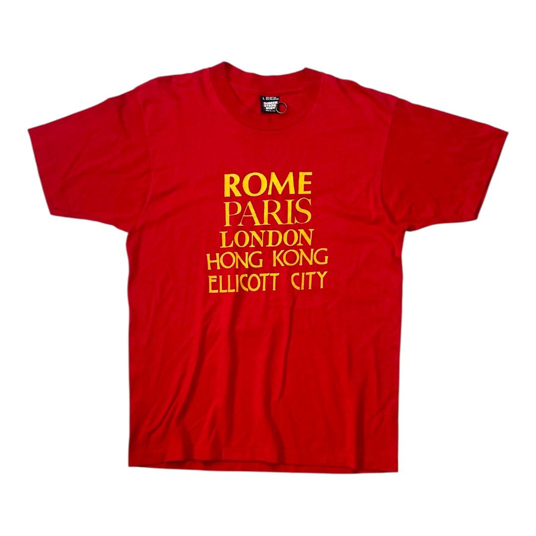 Vintage Vintage 90s Rome Paris Travel Cities Tee Size US L / EU 52-54 / 3 - 1 Thumbnail