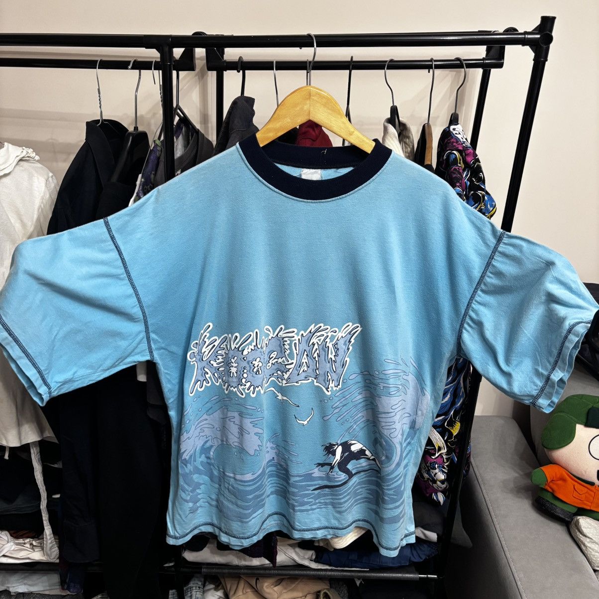 Vintage Vintage 80’s Rare Surf T-Shirt Boxy All Over Print ERD Punk Size US L / EU 52-54 / 3 - 1 Thumbnail