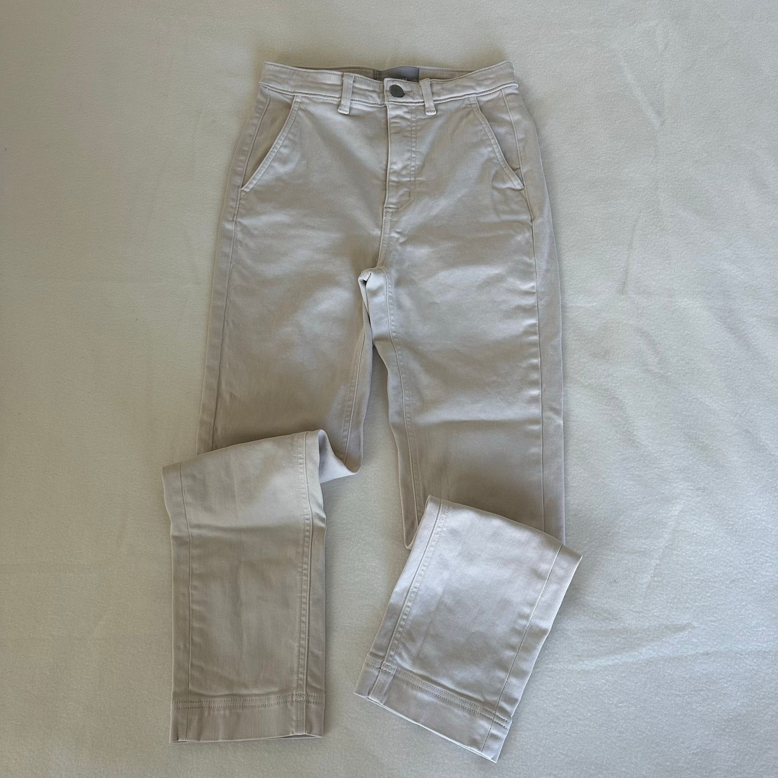 Everlane Everlane Women Jeans Cream High Rise Straight Leg Size 0 Size 25" / US 0 / IT 36 - 1 Thumbnail
